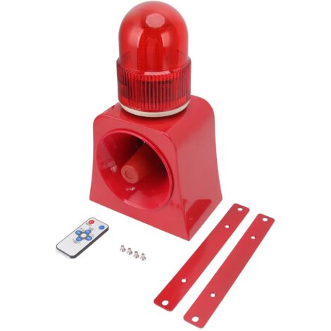 Alarme sonore et lumineuse industrielle, Protection IP65, klaxon extérieur personnalisable pour école, usine, entrepôt, 12 à 24V