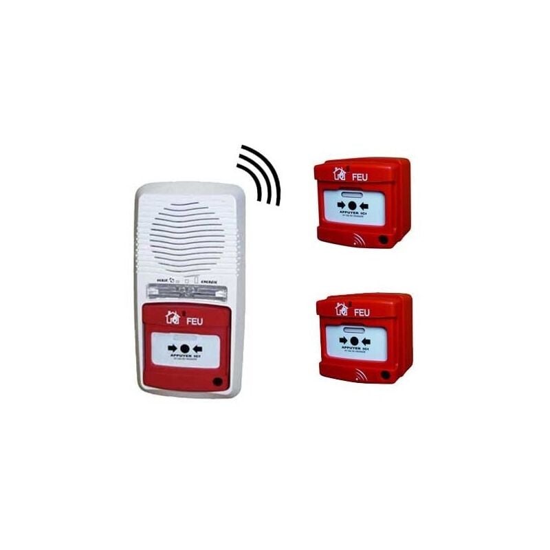 Alarme type 4 radio avec 2 déclencheurs