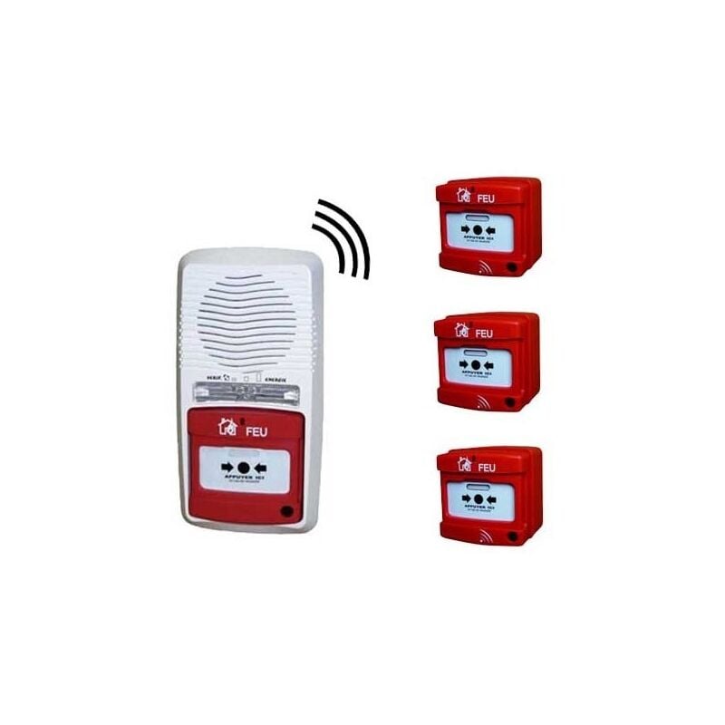 Alarme type 4 radio avec 3 déclencheurs