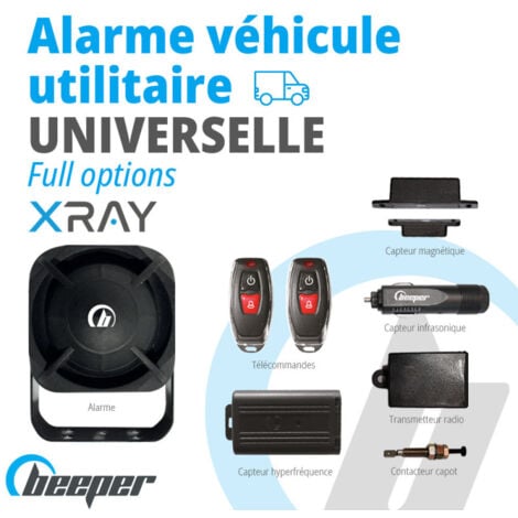 Alarme universelle pour véhicules utilitaires  XR5VUL Option - Sans système d'alarme antivol de pots catalytiques