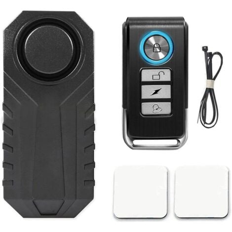 Alarme Vélo, Alarme Voiture sans Fil, Alarme pour Bicyclette, Moto, Voiture, Scooter, 113dB étanche sécurité Alarme avec Télécommande,AAFGVC