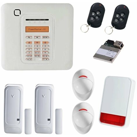 Alarme Visonic PowerMaster kit base double + sirène extérieur IP