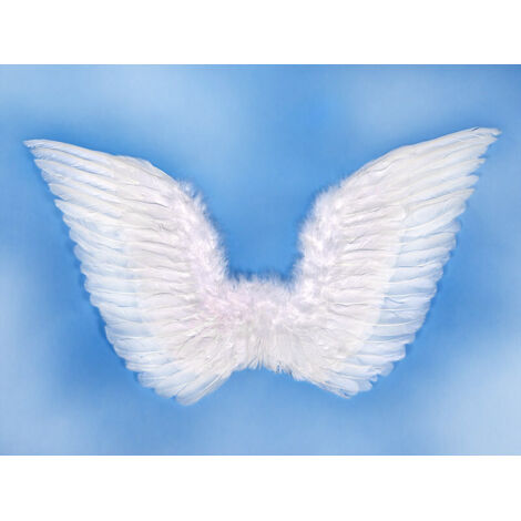 Alas de ángel, blancas, 75 x 45 cm