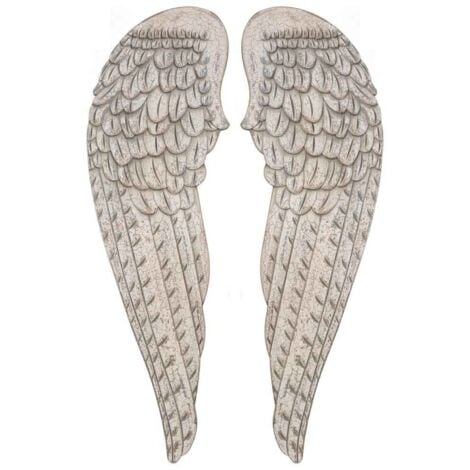 Alas de ángel blanco evejec set 2 piezas 32x4x103