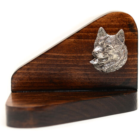 Alaskan Malamute - Kerzenständer aus Holz mit Hund, Teelichtständer, Hundedenkmal von Art-Dog