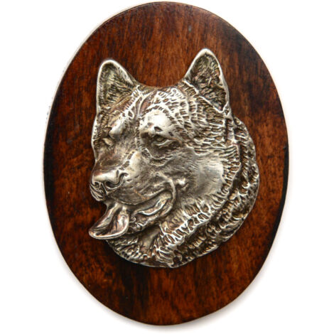 Alaskan Malamute - spilla per esposizione canina, fermaglio per numero di partenza, distintivo per cani di Art-Dog