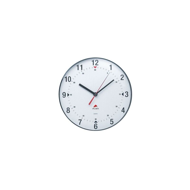 

Alba Horclas, Reloj De Cuarzo Clásico De Pared, Plástico, Negro Y Blanco, 25 Cm