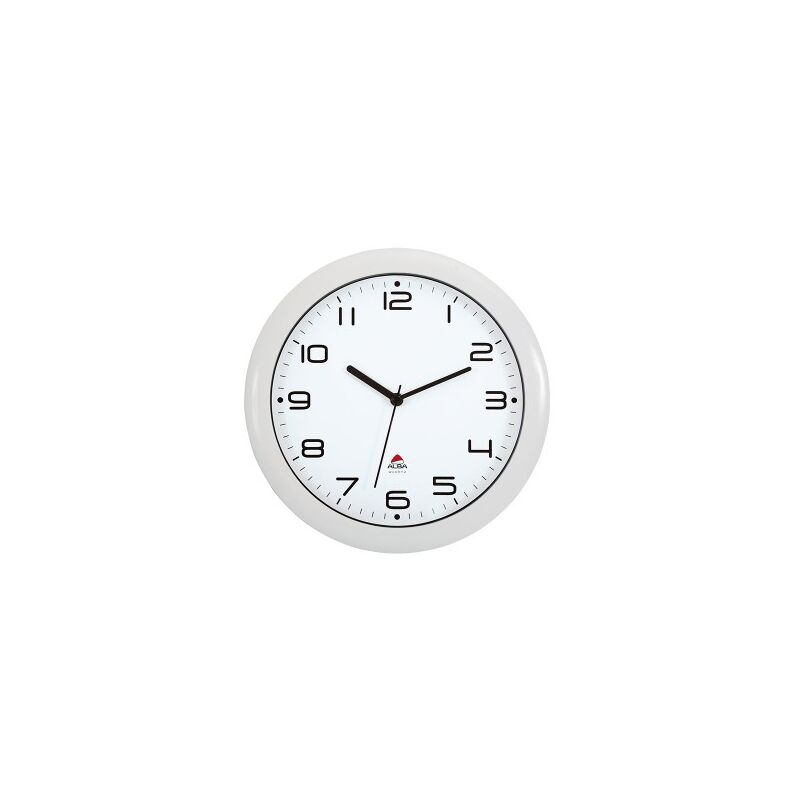 

Alba Reloj De Cuarzo Clásico De Pared, Plástico, Blanco, 30.5X30.5X5 Cm