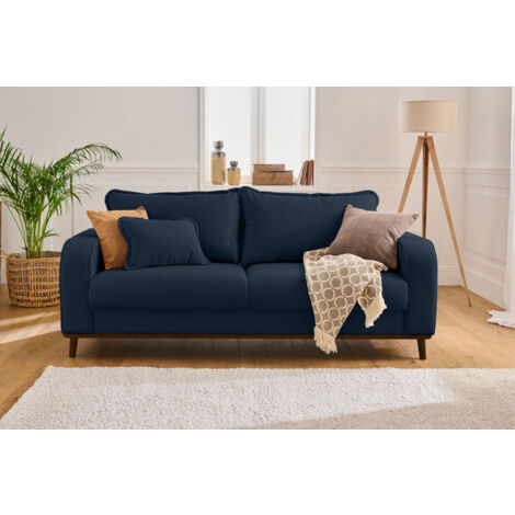 Albane - 3-sitzer sofa - aus cord - schieferblau