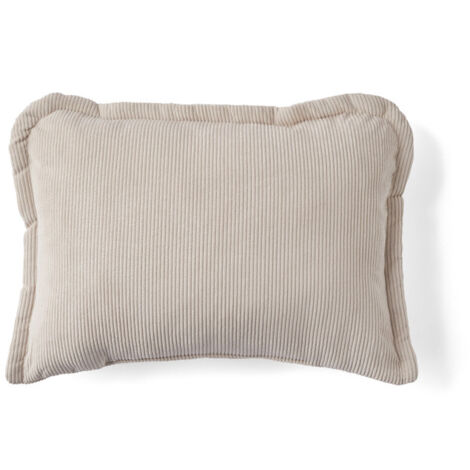 Albane - coussin - en velours côtelé - 38x52 cm - beige