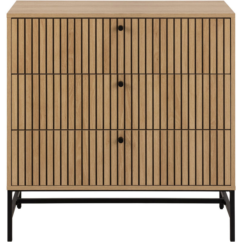 Ebuy24 Albany Kommode 3 Schubladen Natur.
