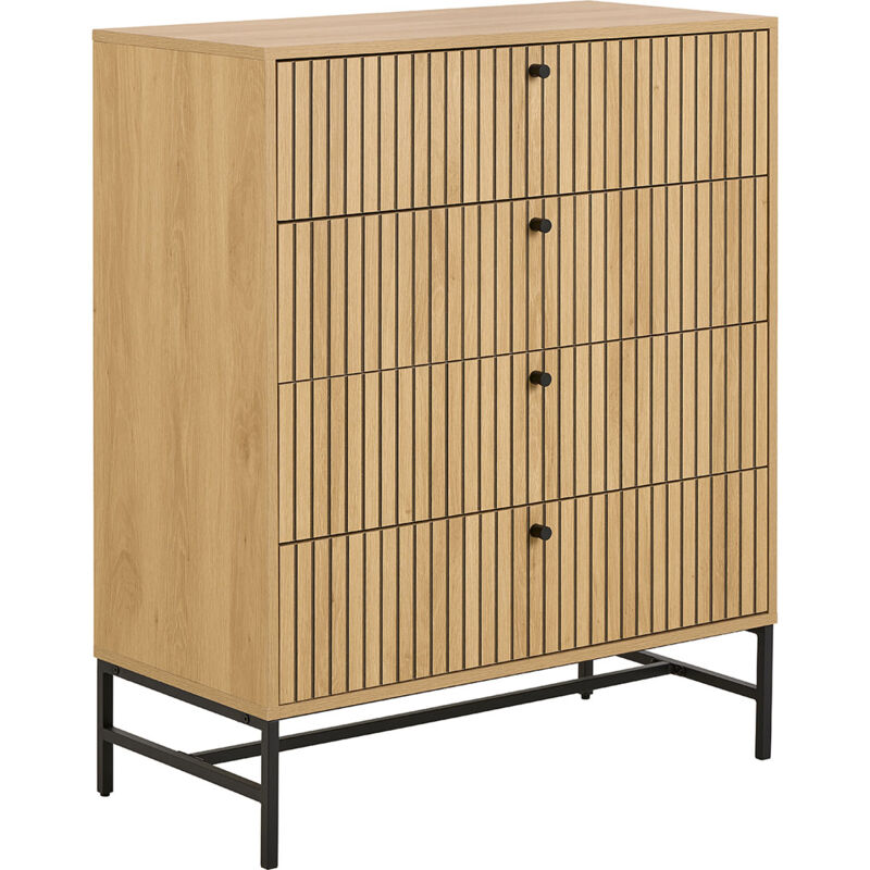 Ebuy24 Albany Kommode 4 Schubladen Natur.