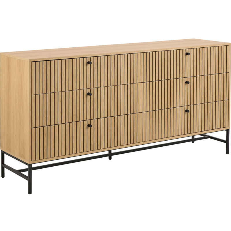 Ebuy24 Albany Kommode 6 Schubladen Natur.