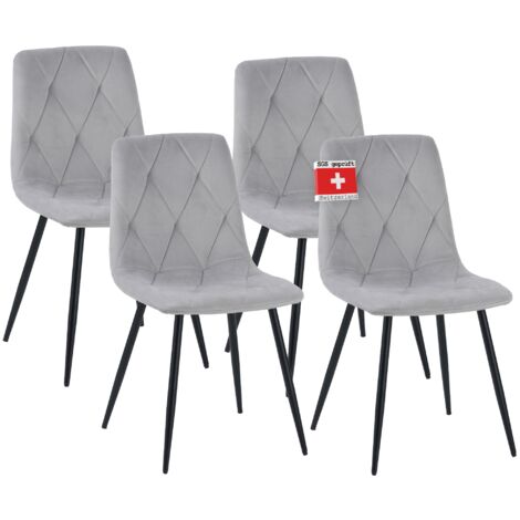 Albatros Esszimmerstuhl Dora mit Stoff Bezug stilvolles Vintage Design, belastbar mit 110Kg, Polsterstuhl - Moderner Küchenstuhl, Stuhl Esszimmer