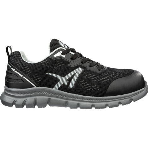 Albatros Levitate Grey Low S1PS SR Vegane Arbeitshalbschuhe - 43 EU - Schwarze