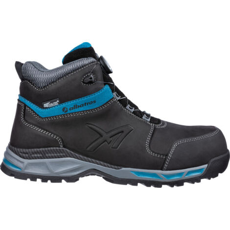 ALBATROS Sicherheitsstiefel TOFANE BLACK QL CTX MID Größe 43 schwarz/blau ( 4300700663 )