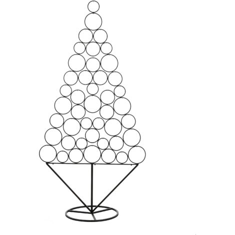 Alberello di Natale Nero per decorazioni natalizie -H - 180 cm