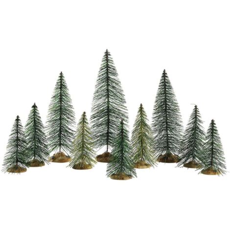 Alberi di Natale ad ago, accessorio villaggio di Natale in Plastica