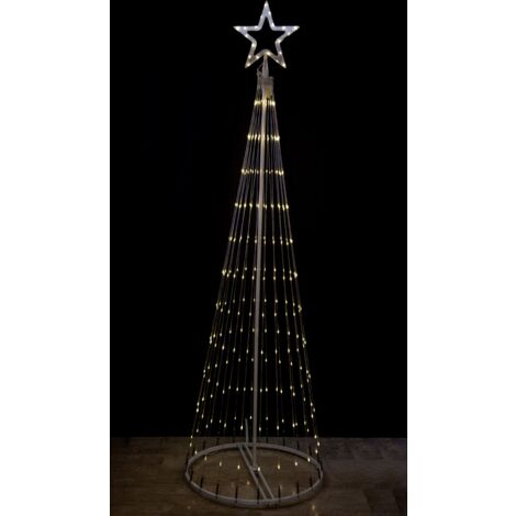 ALBERO 3D 262 MICROLED CM.200 H CON PUNTALE A STELLA