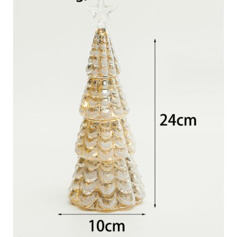 Albero artificiale in vetro di mercurio con luci LED C
