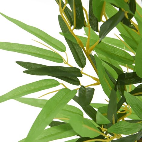 Albero Bambù Artificiale 368 Foglie 80 cm Verde vidaXL
