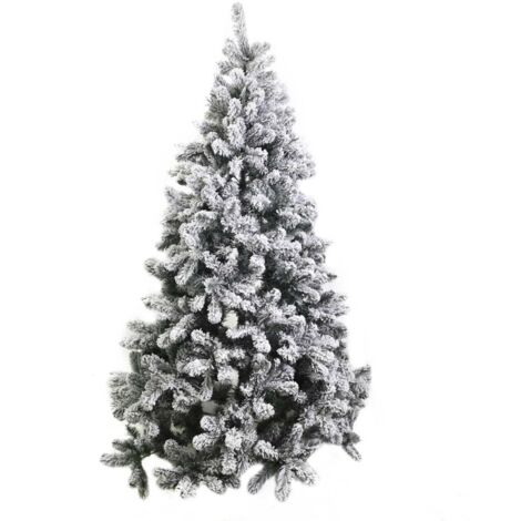 Albero burnaby innevato 1124 rami verdecm 142h240