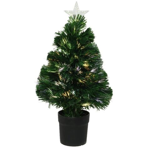 ALBERO BURTLEY H60CM 55 RAMI FIBRA OTTICA 18 LED.