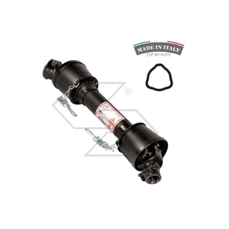 Albero cardanico a norme CE 1" 3/8-Z6 con protezione spinato cat 6x800 mm