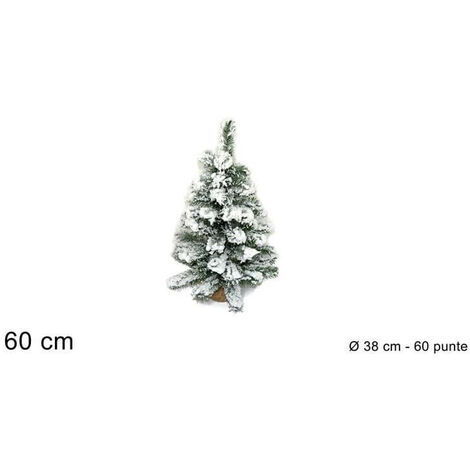 ALBERO CM.60 INNEVATO CON BASE JUTA 60PUNTE