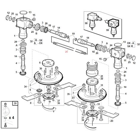 Albero collegamento gruppi meccanici ORIGINALE GIANNI FERRARI BFB 94014000005