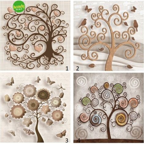 Albero della vita canvas Lupia 16x16 assortiti