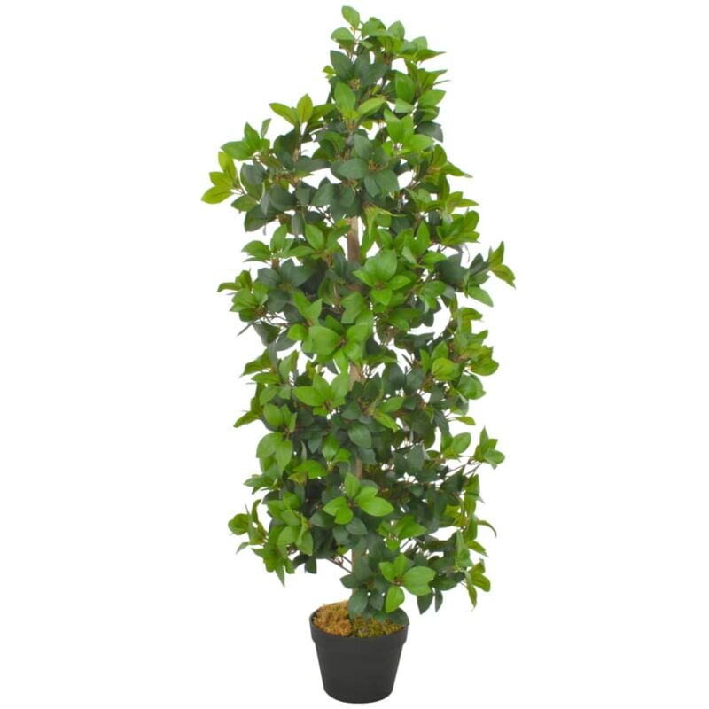 Vidaxl - Albero di Alloro Artificiale con Vaso Verde 120 cm 74685