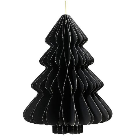 Albero di carta nera ø30 x 40 cm