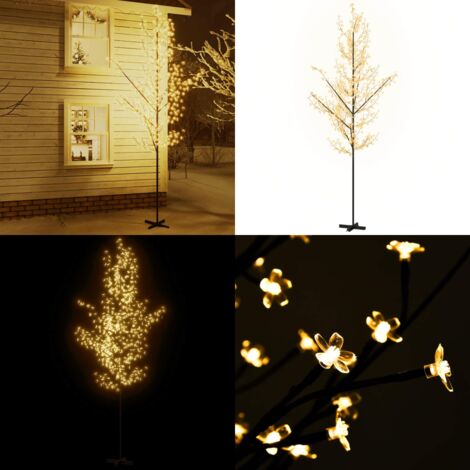 Albero di Ciliegio con 672 LED Bianco Caldo 400 cm - Albero di natale - Luci led