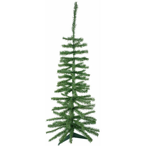 Albero di Natale 100H cm Rami Pieghevoli in PVC Abete Artificiale