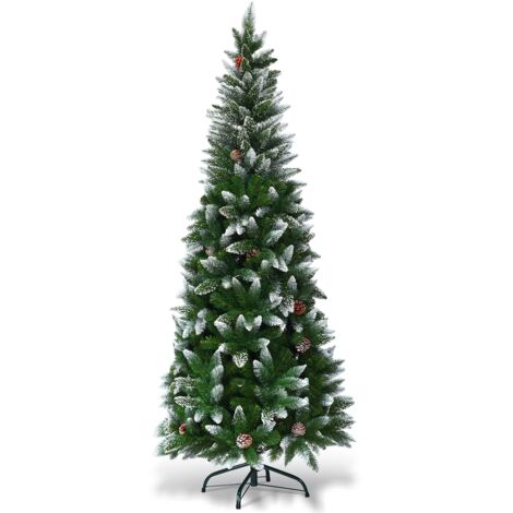 Albero di Natale 180cm in PVC di alta qualità Albero innevato con 630 rami
