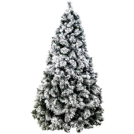 Albero Di Natale Innevato.Albero Di Natale 210cm Innevato Carey Reale Super Folto Natalizio Verde Neve