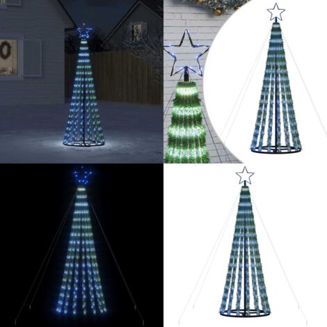 Albero di Natale a LED 275 LED Blu 180 cm - Illuminazione natalizia - Decorazione di Natale