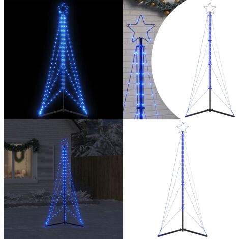 Albero di Natale a LED 363 LED Blu 182 cm - Luci natalizie - Illuminazione natalizia