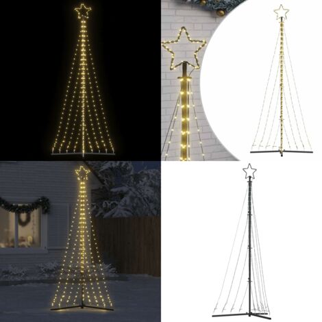 Albero di Natale a LED 447 LED Bianco Caldo 250 cm - Luci natalizie - Decorazioni natalizie