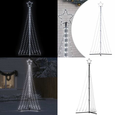 Albero di Natale a LED 447 LED Bianco Freddo 250 cm - Luci di Natale - Decorazioni per interni e esterni