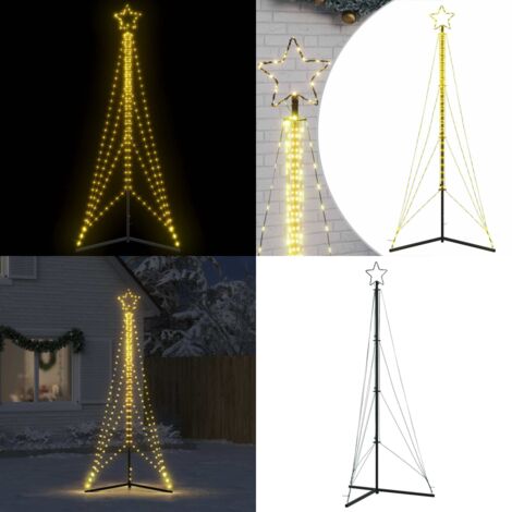 Albero di Natale a LED 483 LED Bianco Caldo 240 cm - Luci natalizie - Illuminazione natalizia