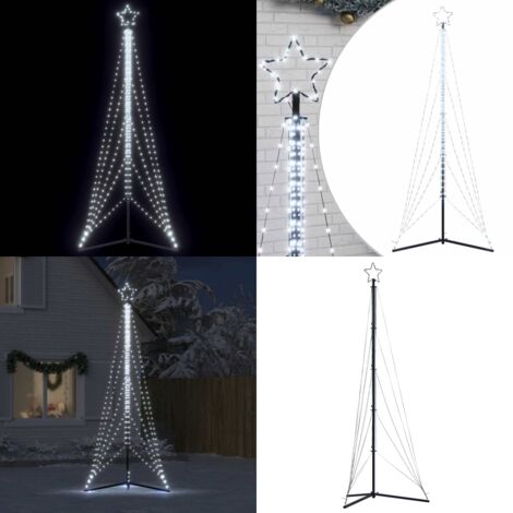 Albero di Natale a LED 525 LED Bianco Freddo 302 cm - Luci natalizie - Illuminazione natalizia