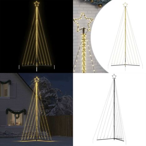 Albero di Natale a LED 570 LED Bianco Caldo 399 cm - Luci natalizie - Illuminazione natalizia