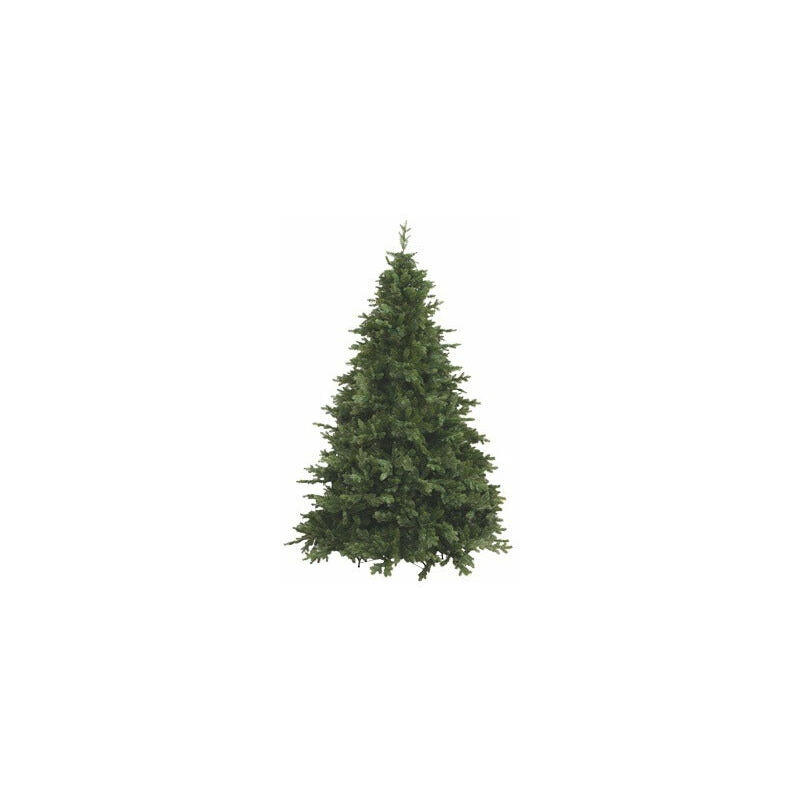 Albero di natale abete folto verde in pvc con struttura ad incastro e base in metallo Courmayeur Deluxe