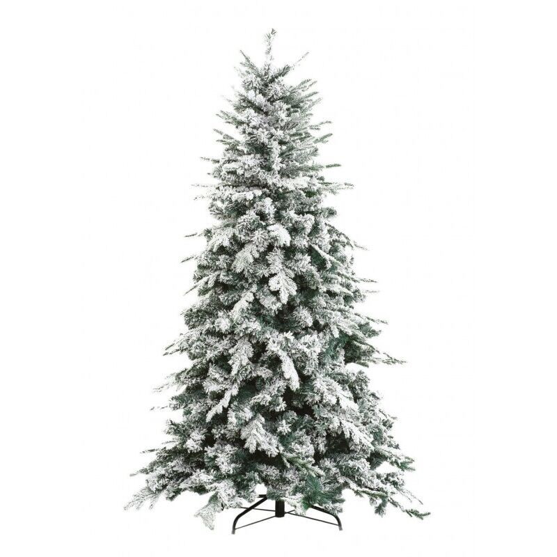 Xone Albero Di Natale Innevato 'alaska' H.210 Cm Base 134 Cm 1876 Rami