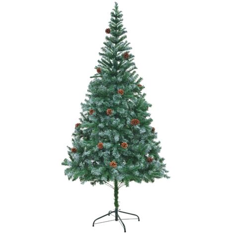 ALBERO di Natale germogliato cm120-150-180-210 verde artificiale