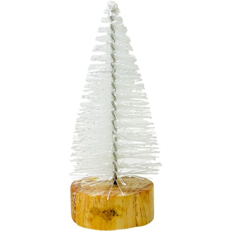 Albero di Natale artificiale bianco per decorazioni 10,5 cm