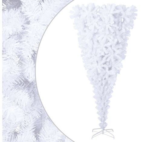 Albero di Natale Artificiale Capovolto con Base Bianco 240 cm vidaXL