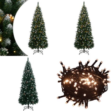 Albero di Natale Artificiale con 150 LED 120 cm - Luci a LED - Decorazioni Natalizie